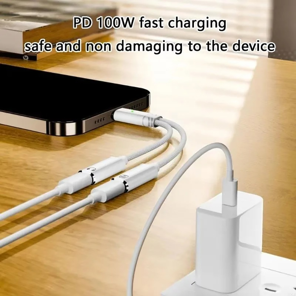 USB C Splitter 2 in 1 Headphon - đánh giá và giá Earphone Splitter Jack