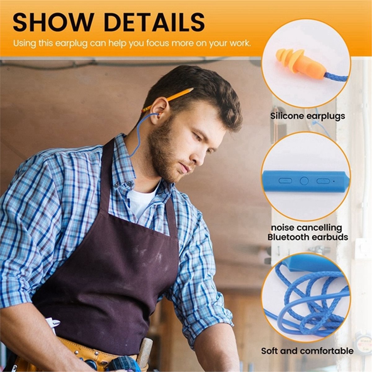 (A43I] Bluetooth Ear Plugs Hea - đánh giá và giá Bluetooth Headset On Ear