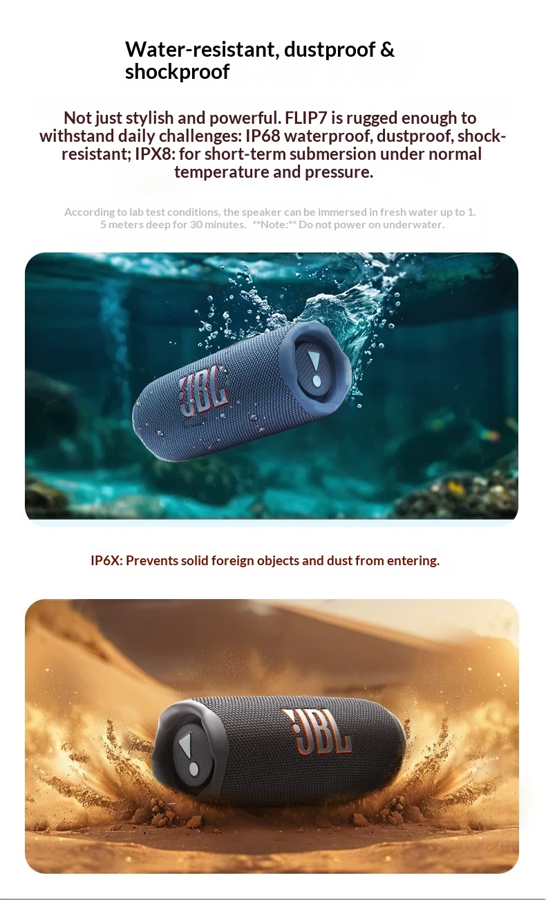 JBL Flip 7 Bluetooth Portable  - đánh giá và giá Jbl Speaker Flip 6
