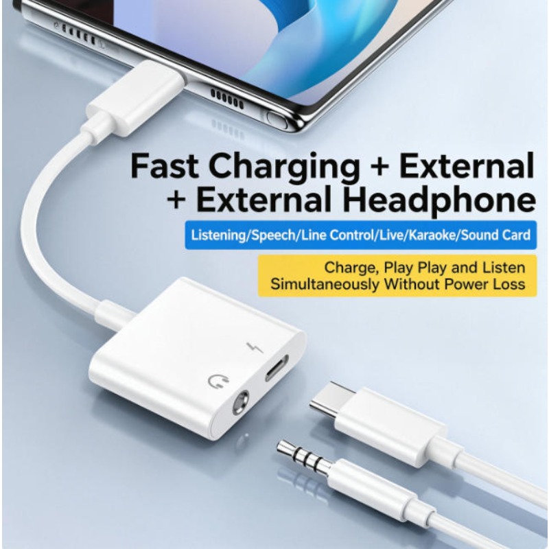 Audio Adapter For iPhone 14 13 - đánh giá và giá Earphone Splitter Jack